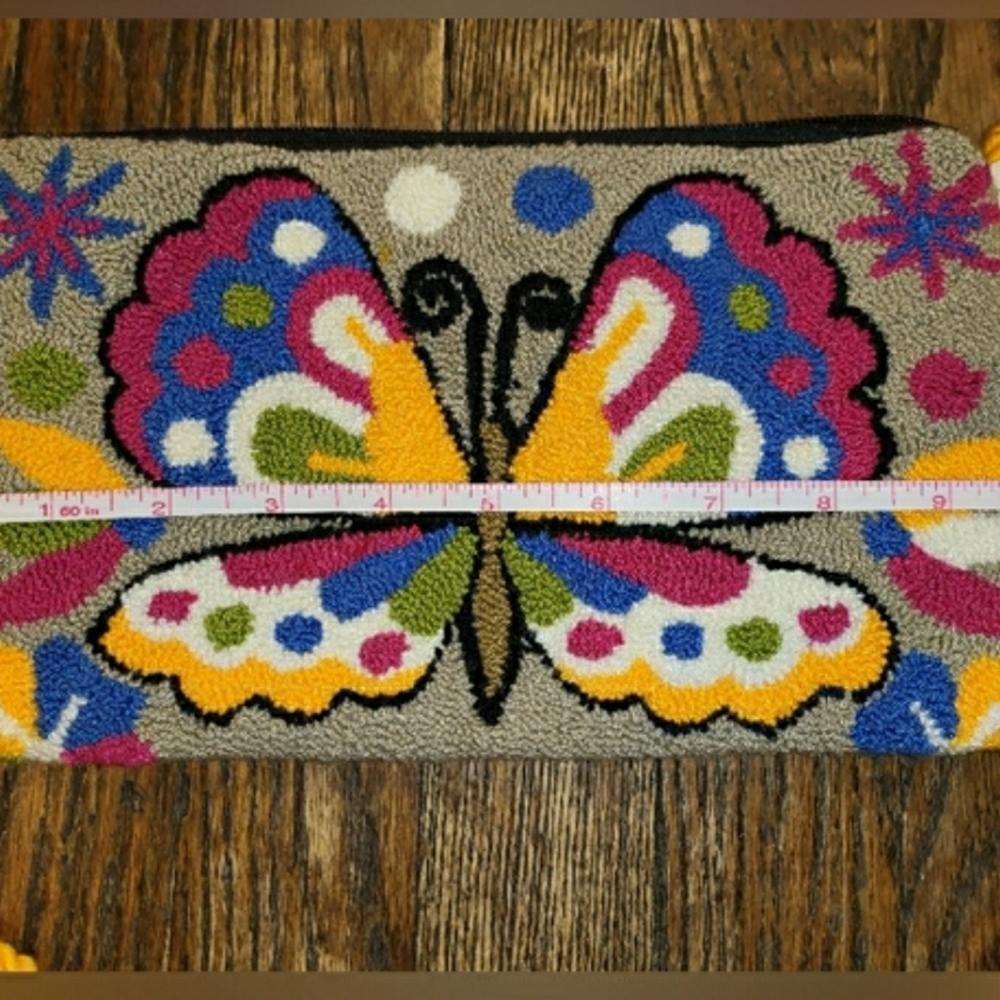 Colorful Handmade Mariposa Wayuu Butterfly Crossbody Clutch NWT! - Picture 10 of 15